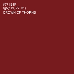 #771B1F - Crown of Thorns Color Image